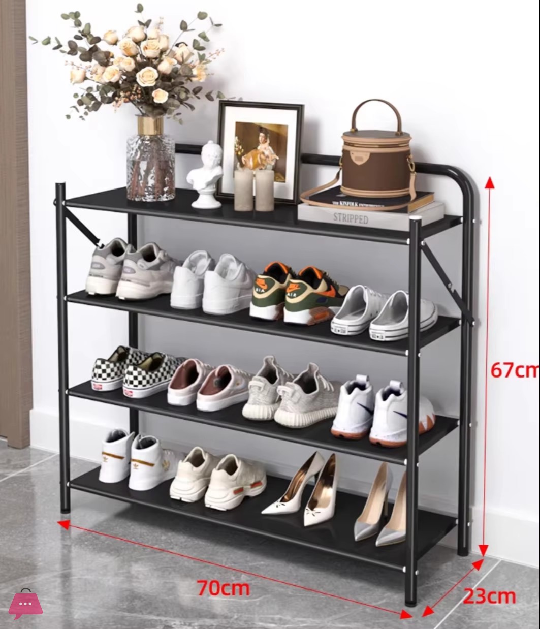 modern-shoe-rack-4-tiers-organizer-fully-metal-shoe-rack