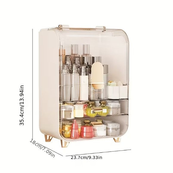 Multifunctional Storage Box Dressing Table Cosmetics Storage Box Jewelry Organizer,