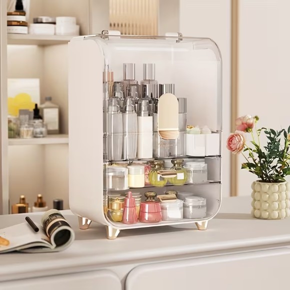 Multifunctional Storage Box Dressing Table Cosmetics Storage Box Jewelry Organizer,