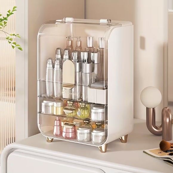 Multifunctional Storage Box Dressing Table Cosmetics Storage Box Jewelry Organizer,