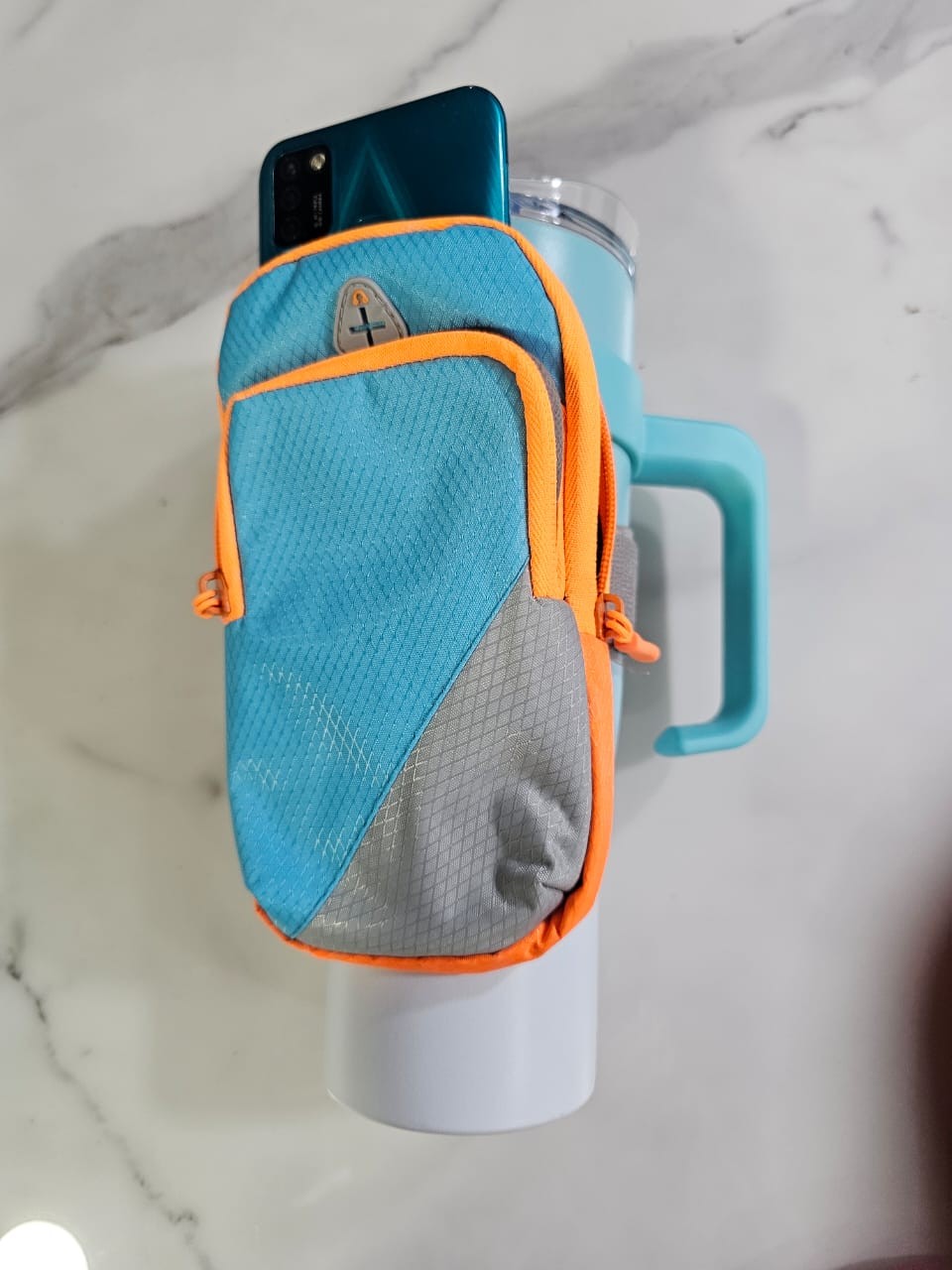 nylon-sport-arm-and-tumbler-bag-multipocket-with-reflective-strip-for-mountaineering-fitness-running