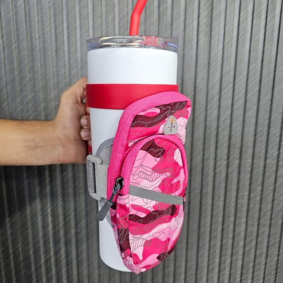 Nylon Sport Arm and tumbler Bag Multipocket with Reflective Strip for Mountaineering Fitness Running