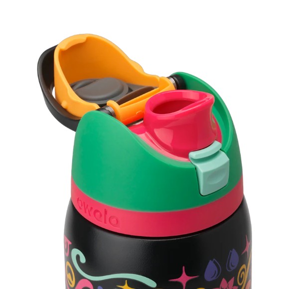 Owala 32oz Color Drop FreeSip Sugar Skull Water Bottle Glow in the Dark - Limited Edition