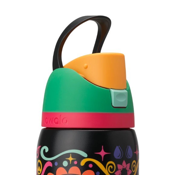 Owala 32oz Color Drop FreeSip Sugar Skull Water Bottle Glow in the Dark - Limited Edition