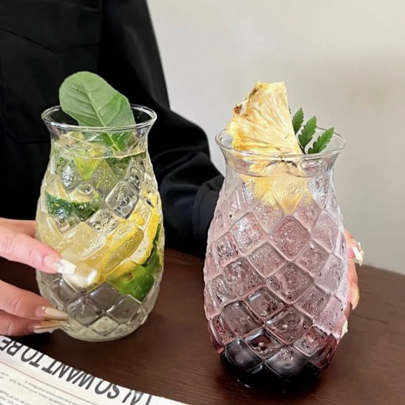 Pineapple Drinking Glasses Pack of 6