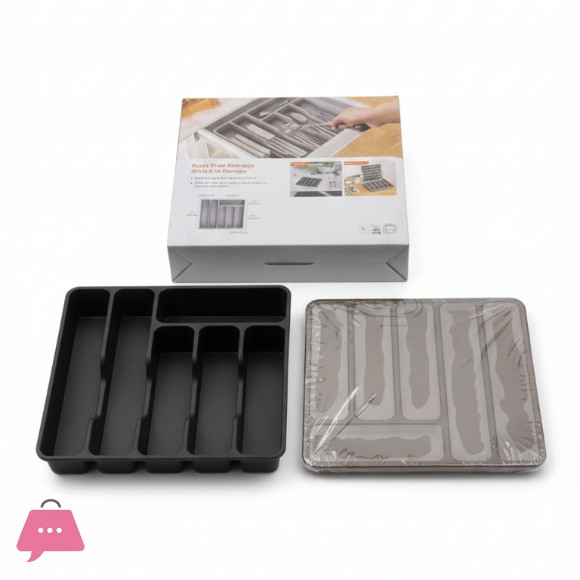 Plastic Cutlery Tray with Lid