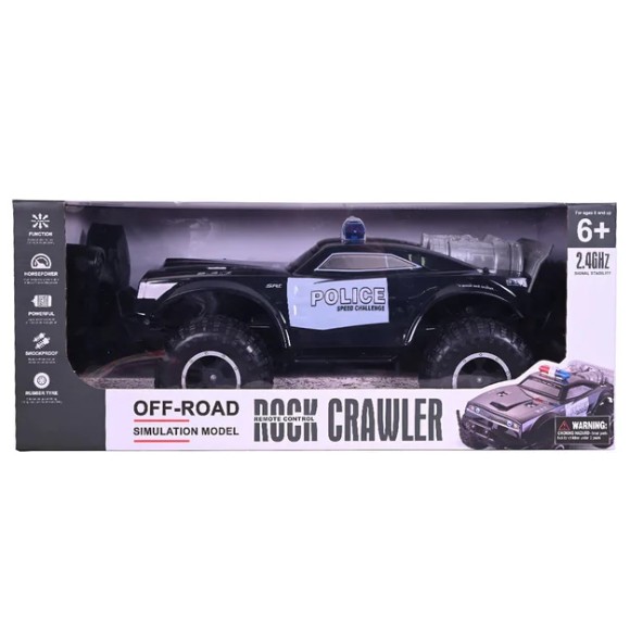 Police Speed Challenge 1:8 Scale Rock Crawler 2.4Ghz Off-Road Rc Car