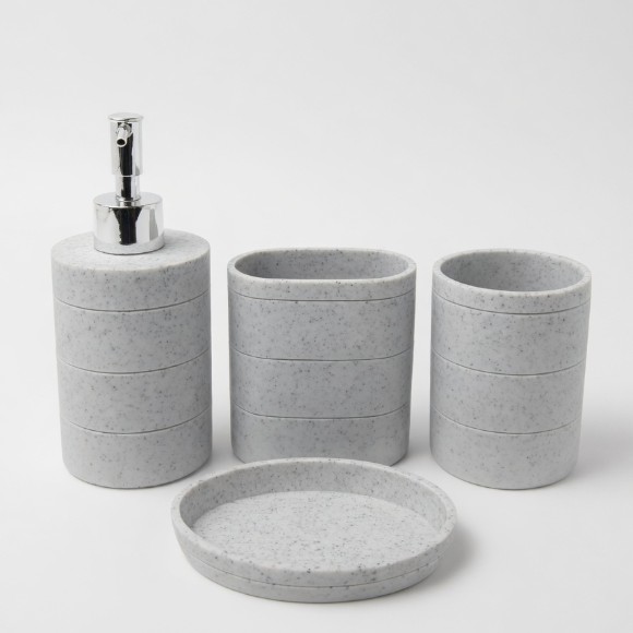 Resin Bathroom Set - 4Pcs