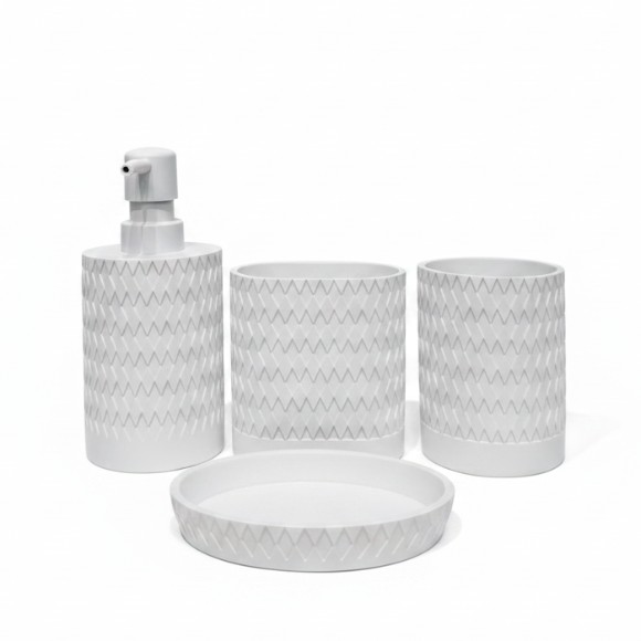 Resin Bathroom Set - 4Pcs