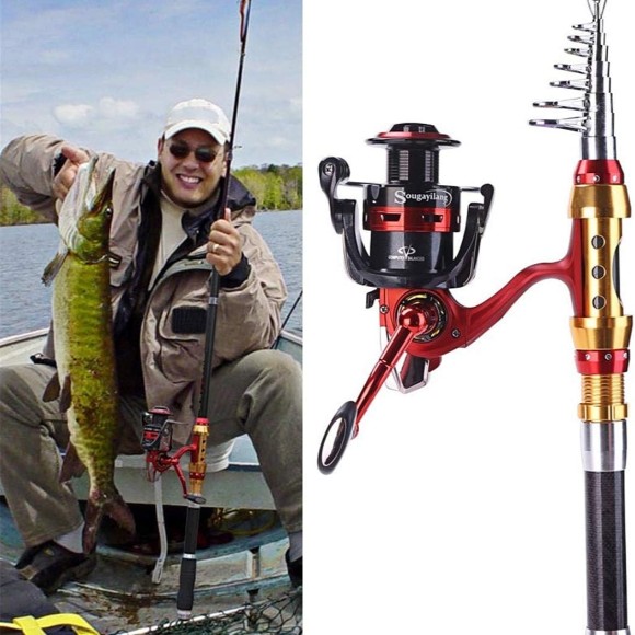 Retractable Fishing Rod Set