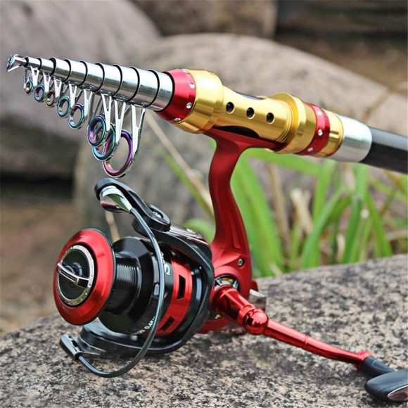 Retractable Fishing Rod Set