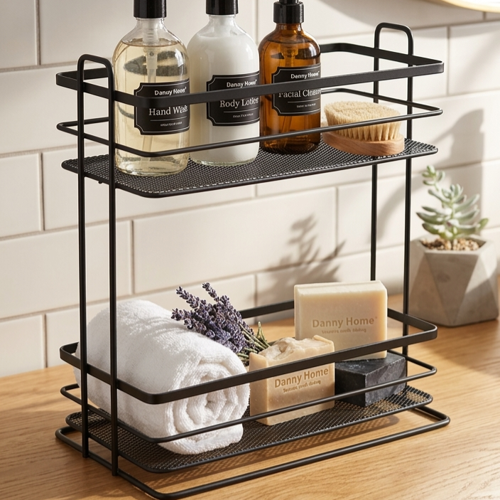 Danny Home 2-Tier Storage Rack Rectangle