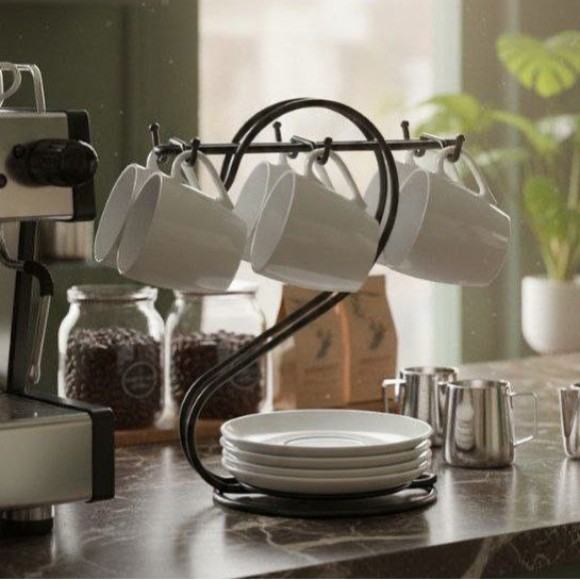 S-Shaped Cup Saucer Stand