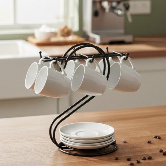 S-Shaped Cup Saucer Stand