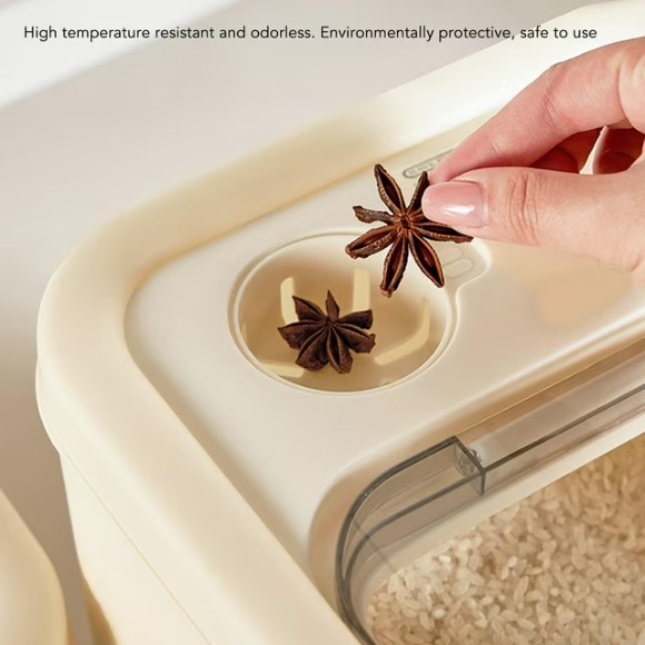 Sealed Lid Rice Storage Container for Kitchen Home
