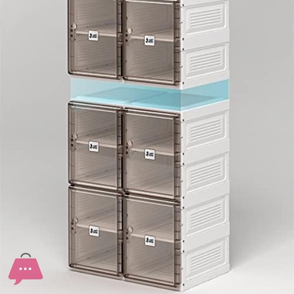 Shoe Storage Cabinet Installation free Stackable Shoe Box Clear Plastic Foldable Shoe Container - 2 Pair