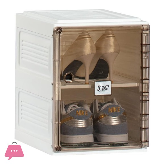 Shoe Storage Cabinet Installation free Stackable Shoe Box Clear Plastic Foldable Shoe Container - 2 Pair