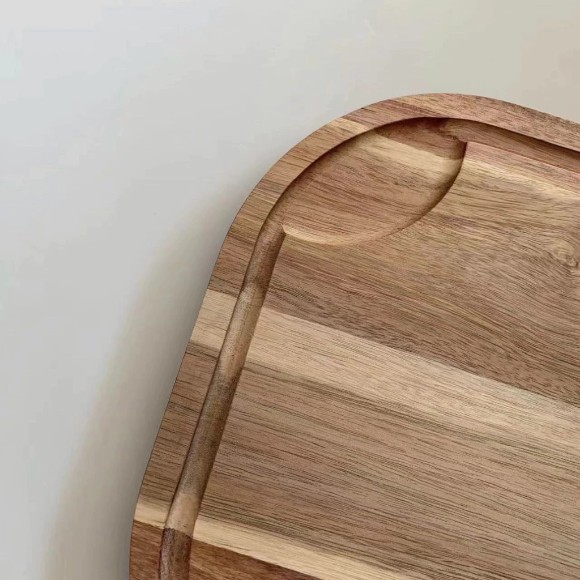 SMEG Solid Wood Chopping Board Acacia Wood Lacquer-Free Wax-Free