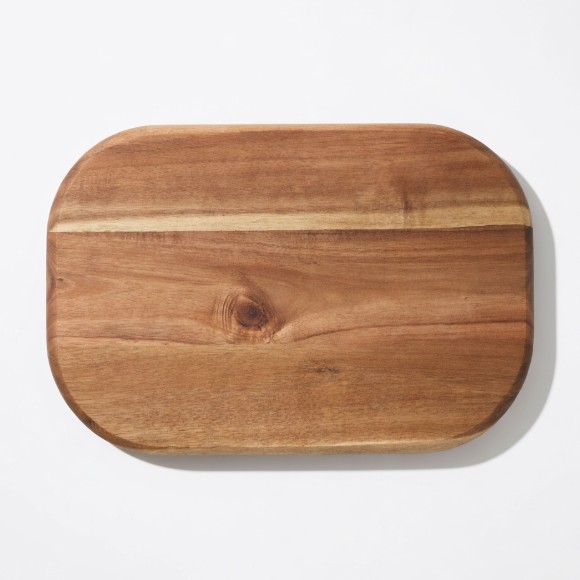 SMEG Solid Wood Chopping Board Acacia Wood Lacquer-Free Wax-Free