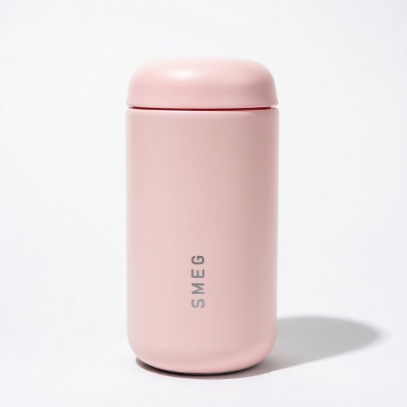 SMEG Stainless Steel Double Vacuum Insulated Travel Mug with Lid - 240ml