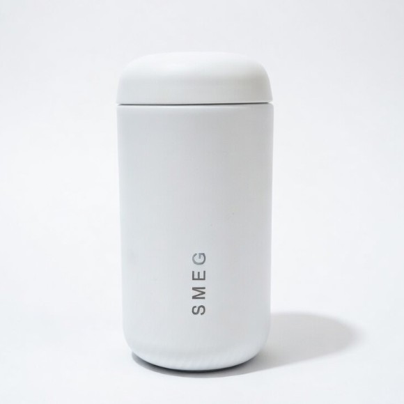 SMEG Stainless Steel Double Vacuum Insulated Travel Mug with Lid - 240ml