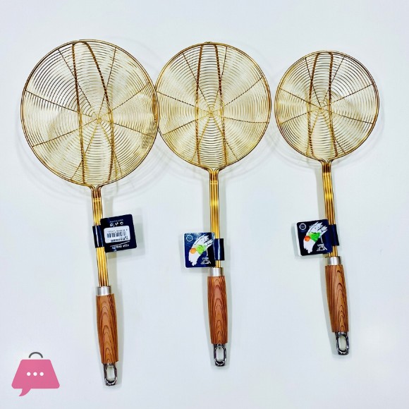Stainless Steel Frying Stainers Golden