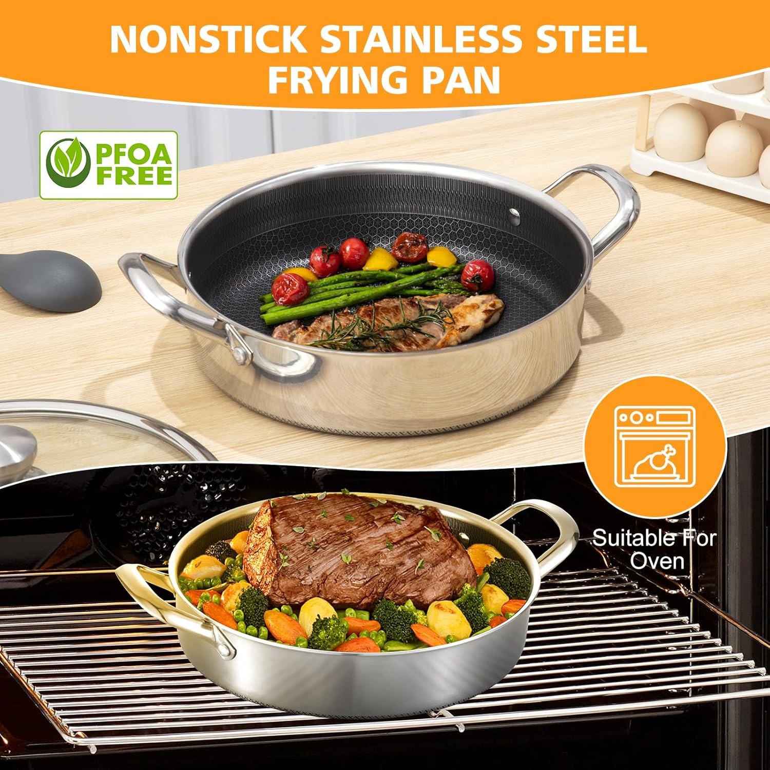 stainless-steel-honeycomb-laser-coated-non-stick-double-handle-low-casserole-cooking-pot