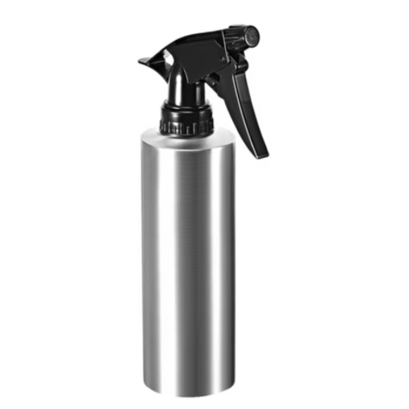 Stainless Steel Silver Tone Spray Bottle