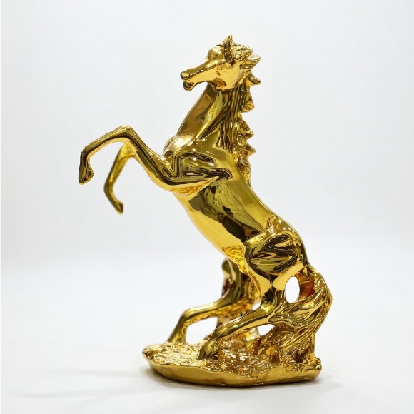 Standing Horse Statue Ornament Statue Horse Sculpture Decor Animal Statue for Desk - 6 x 3 Inch
