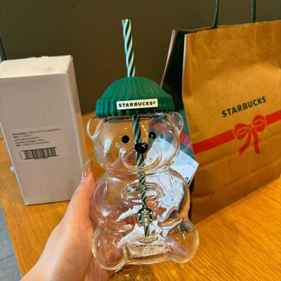 Starbucks Bearista Viral Bear Cup with Straw - Limited Edition