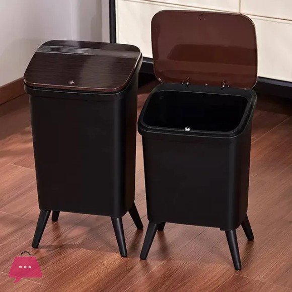 Trash Can With Press Lid - 12Liter