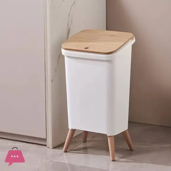 Trash Can With Press Lid - 12Liter