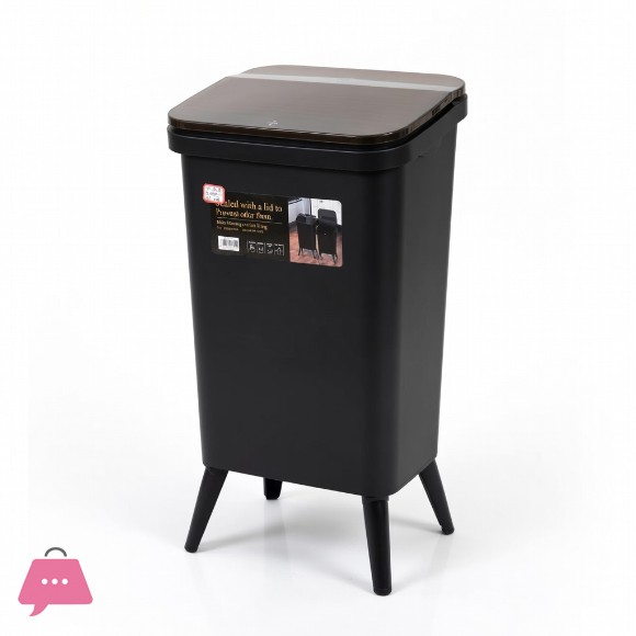 Trash Can With Press Lid - 12Liter