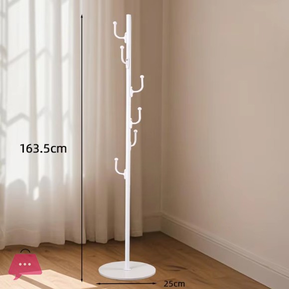 White Clothes Pole Hanger Clothes Tree