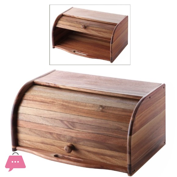Wood Sliding Bread Cabinet