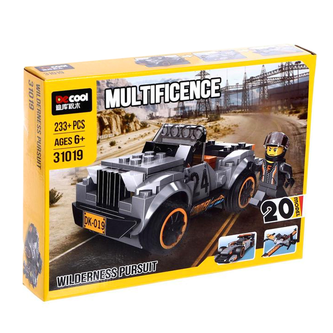 Decool Wilderness pursuit (20 changes) Building Blocks For kids - 233Pcs