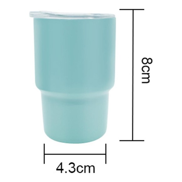 3oz Mini Tumbler Shot Glass Stainless Steel Mini Tumblers with Lids and Straws