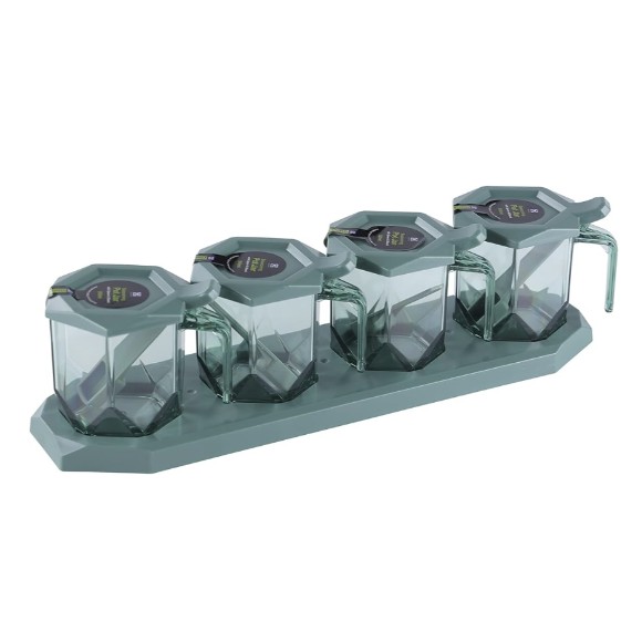 Royal Ford 4 Grid Masala Box with Spoon Best Quality