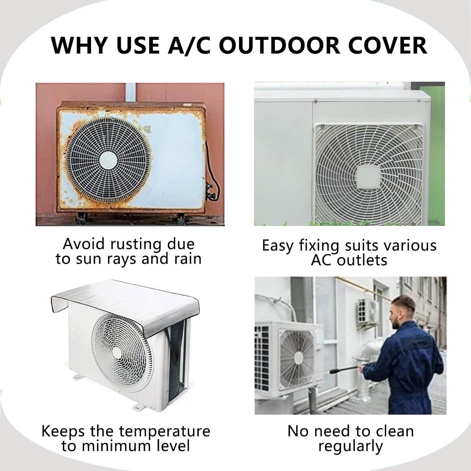 Aluminum Foil AC Outdoor Unit Cover