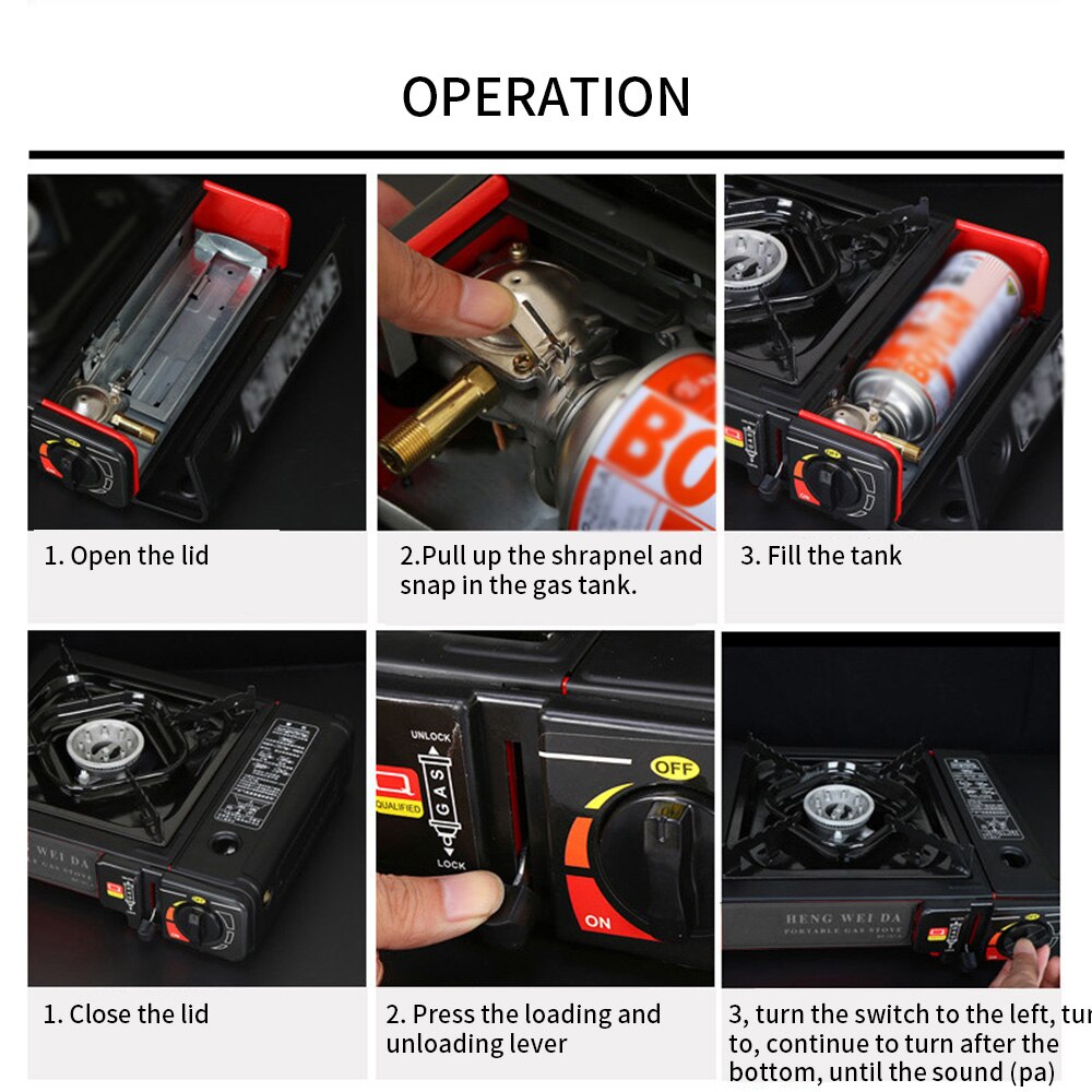 New Arrival Outdoor Portable Stove Camping Windproof Stove Camping Picnic Burner Outdoor Gas Stove