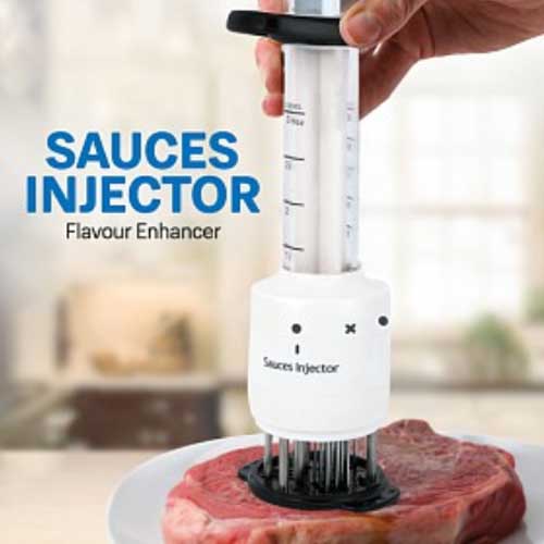 Multifunctional Sauces Injector 2 in 1 Needle Meat Tenderizer Meat Injector