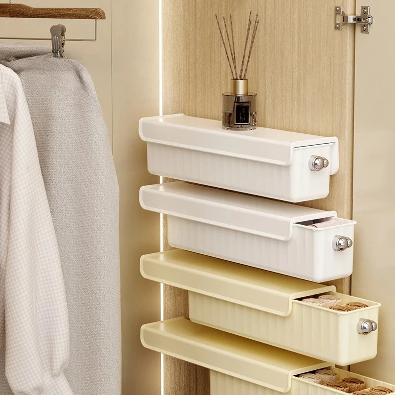 Wall-Mounted Storage Organizer for Underwear and Socks Space-Saving Wall-Mounted Drawer Organizer