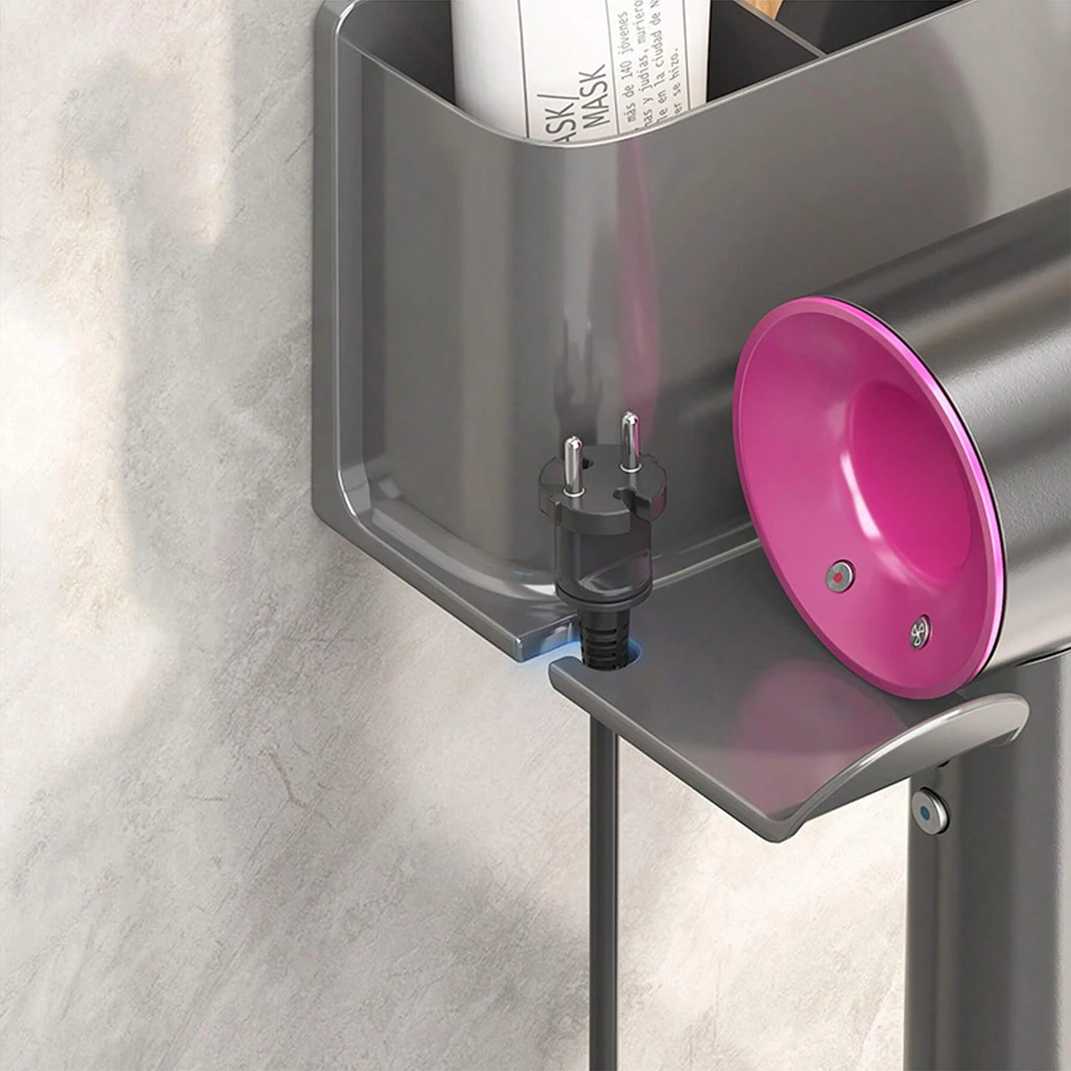 Hair Dryer Storage Rack Bathroom storage rack