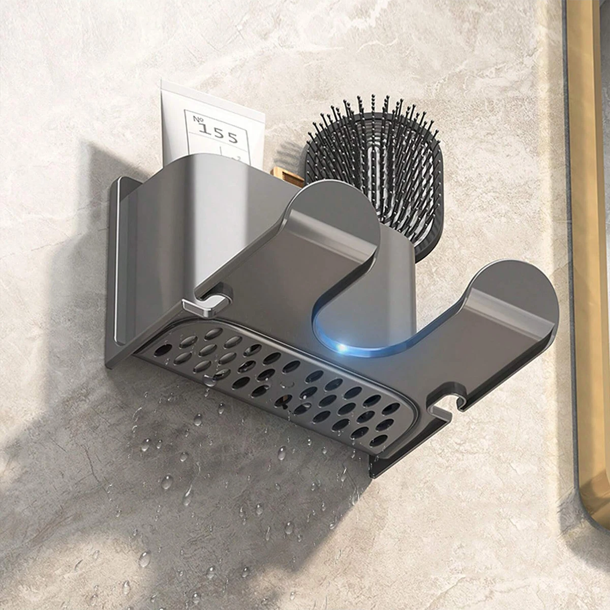 Hair Dryer Storage Rack Bathroom storage rack