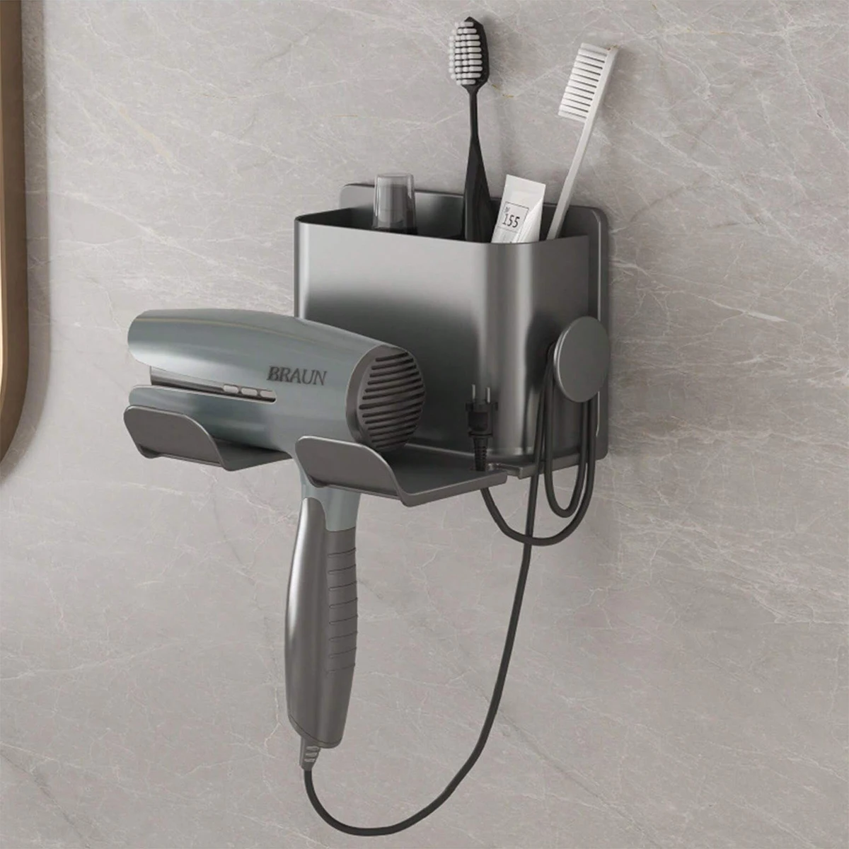 Hair Dryer Storage Rack Bathroom storage rack