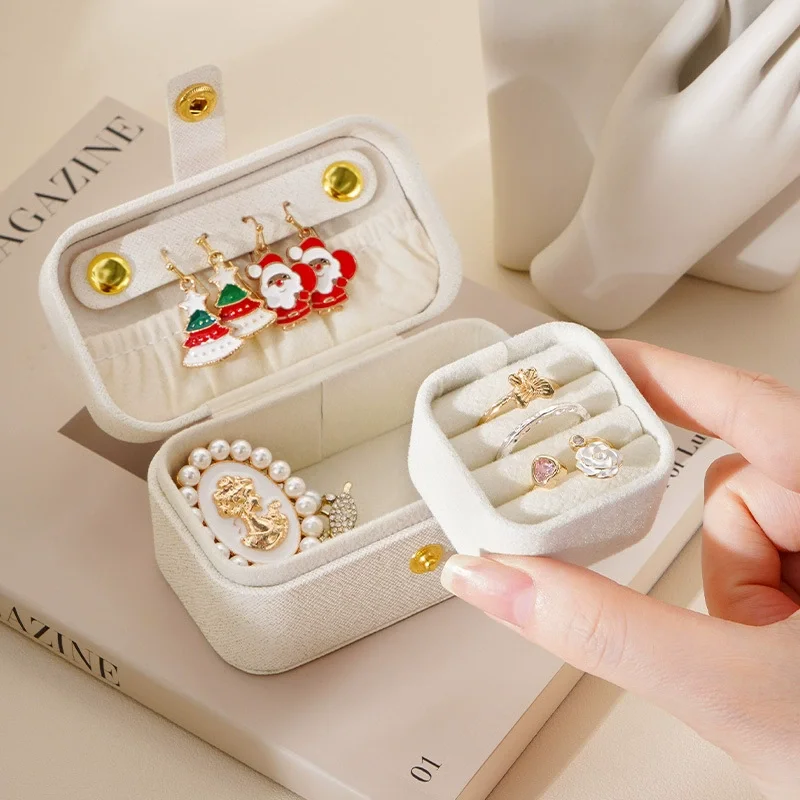 Simple Mini Jewelry Box Earrings And Rings Storage Box