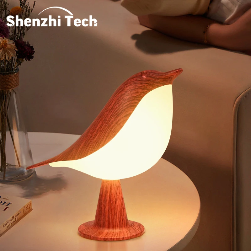 LED Bird Night Lights Touch Control Portable Desk Lamps
