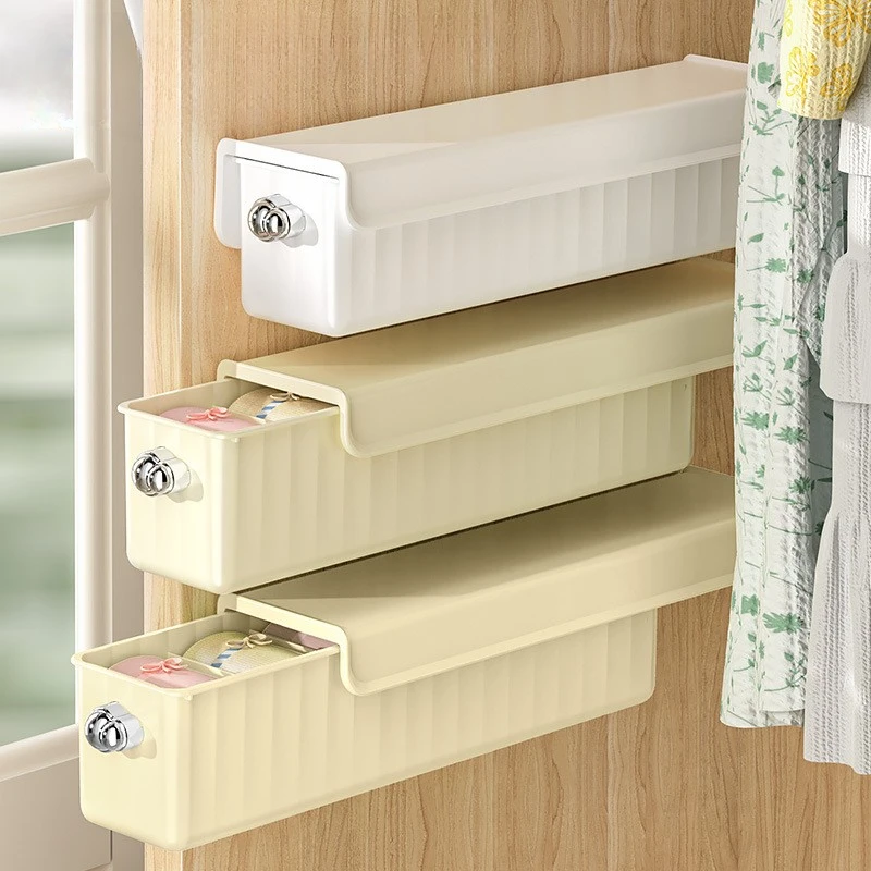 Wall-Mounted Storage Organizer for Underwear and Socks Space-Saving Wall-Mounted Drawer Organizer