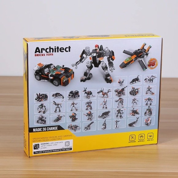 Architect Bricks Toys 36 Model in 1 Box Legos