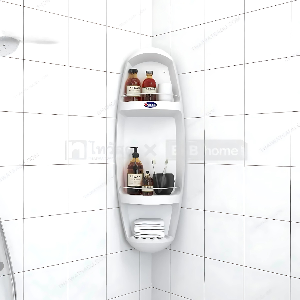 Corner Rack for Kitchen, Bathroom, Room, Bedroom & Living Room | Wall Mounted Plastic Corner Racks for Smart Storage